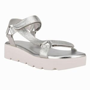 Nine West Bringly Platte Sandalen Zilver Nederland | FYT-598106